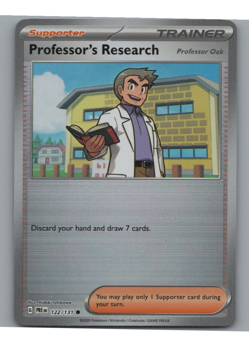 Professor's Research - Prismatic Evolutions - #122 - Reverse Holo