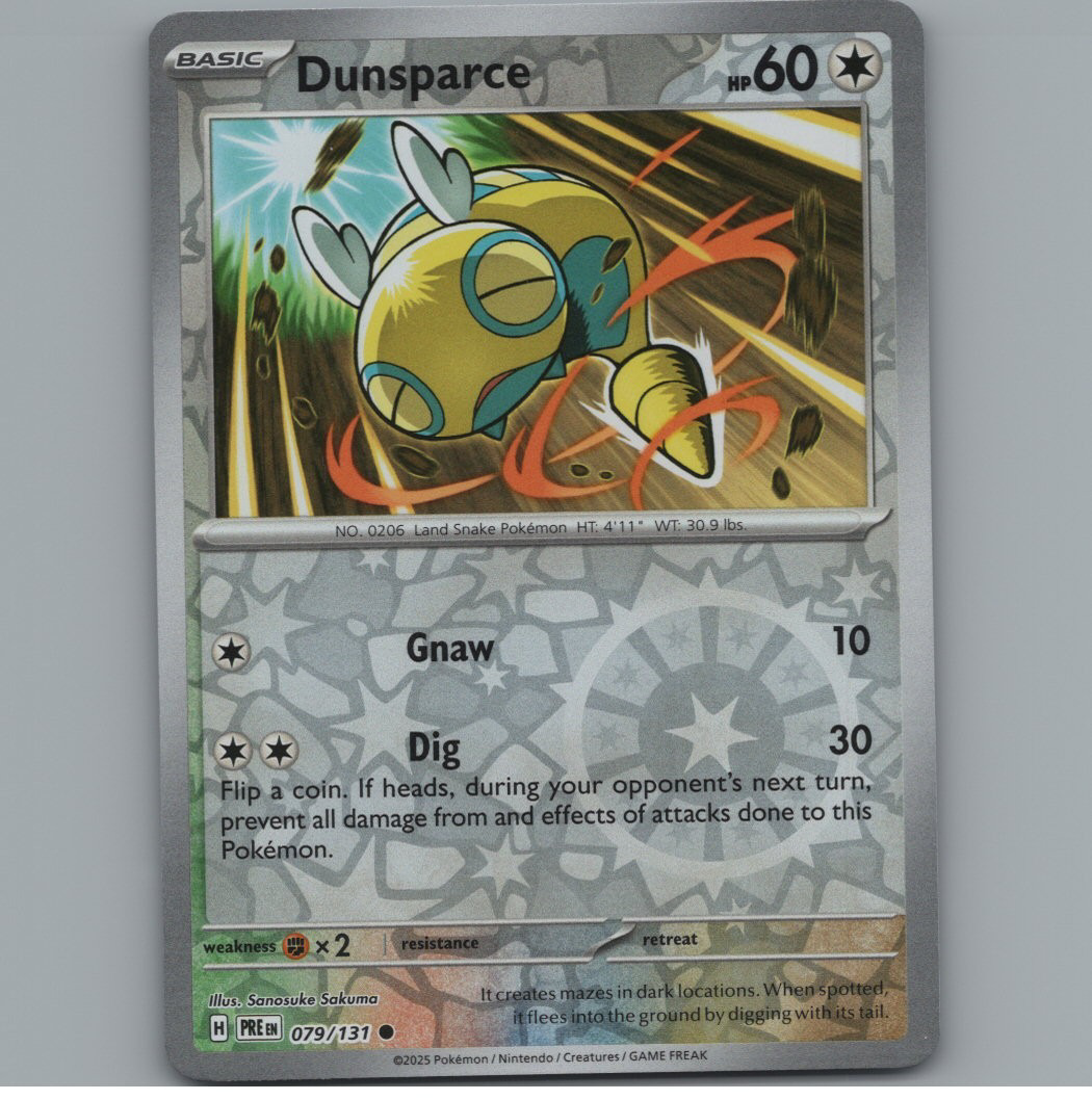 Dunsparce - Prismatic Evolutions - #079 - Reverse Holo