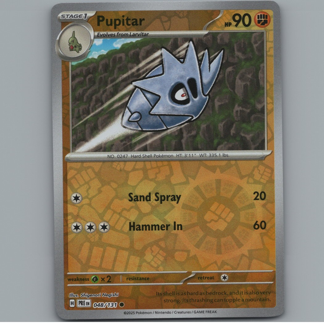 Pupitar - Prismatic Evolutions - #048 - Reverse Holo
