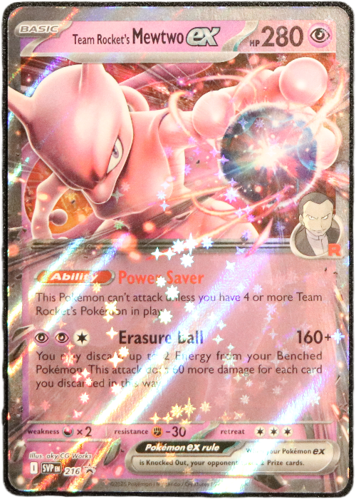 Team Rocket's Mewtwo Ex - Pokemon Promo - #216