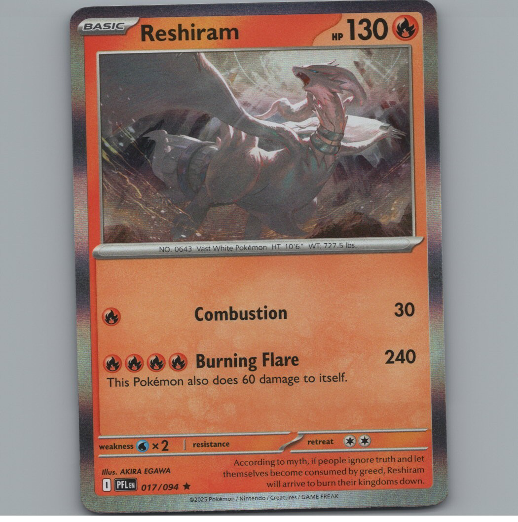 Reshiram - Phantasmal Flames - #017 - Normal