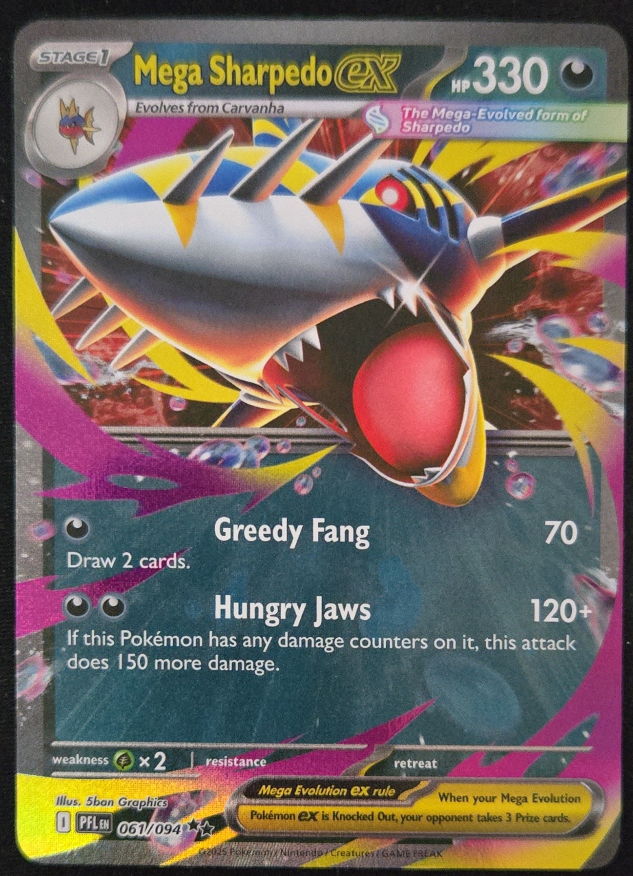 Mega Sharpedo ex - Phantasmal Flames - #061