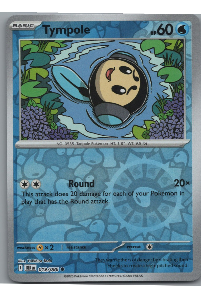 Tympole - Black Bolt - #019 - Reverse Holo