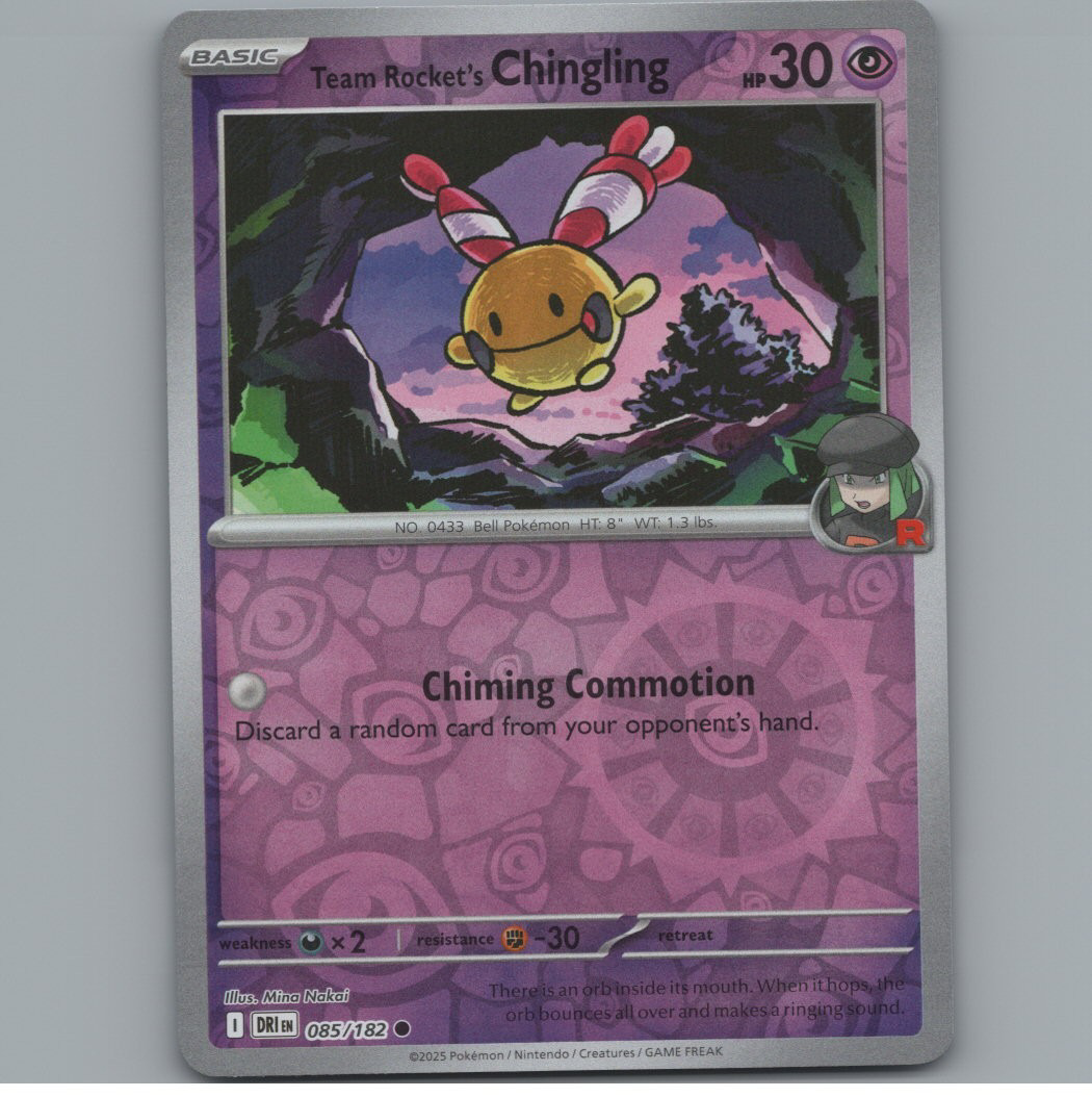 Team Rocket's Chingling - Destined Rivals - #085 - Reverse Holo