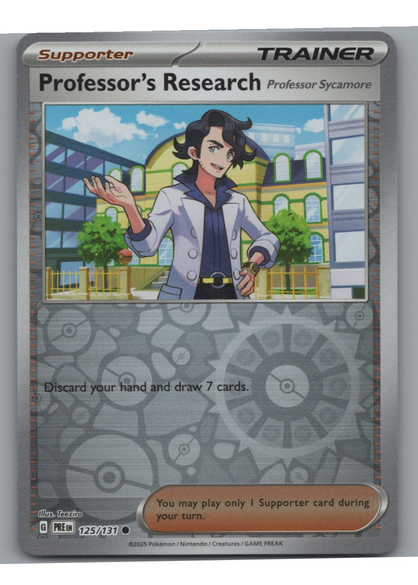 Professor's Research - Prismatic Evolutions - #125 - Reverse Holo