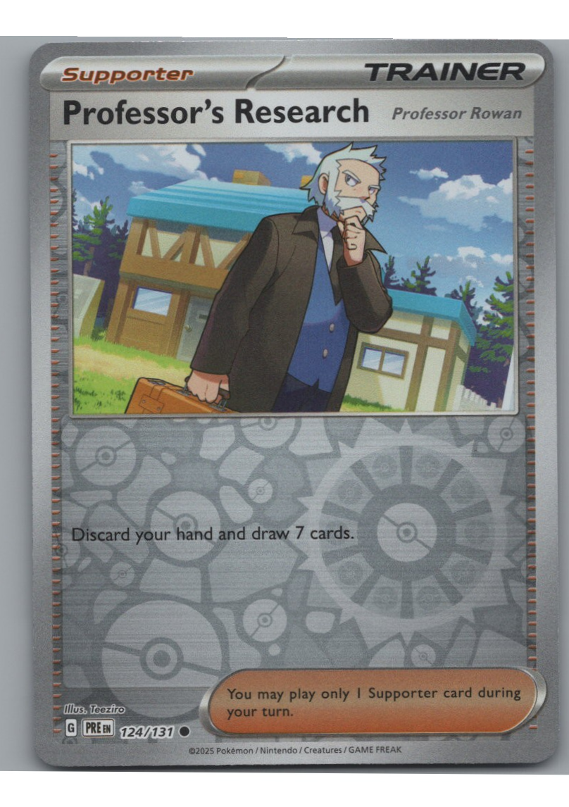 Professor's Research - Prismatic Evolutions - #124 - Reverse Holo