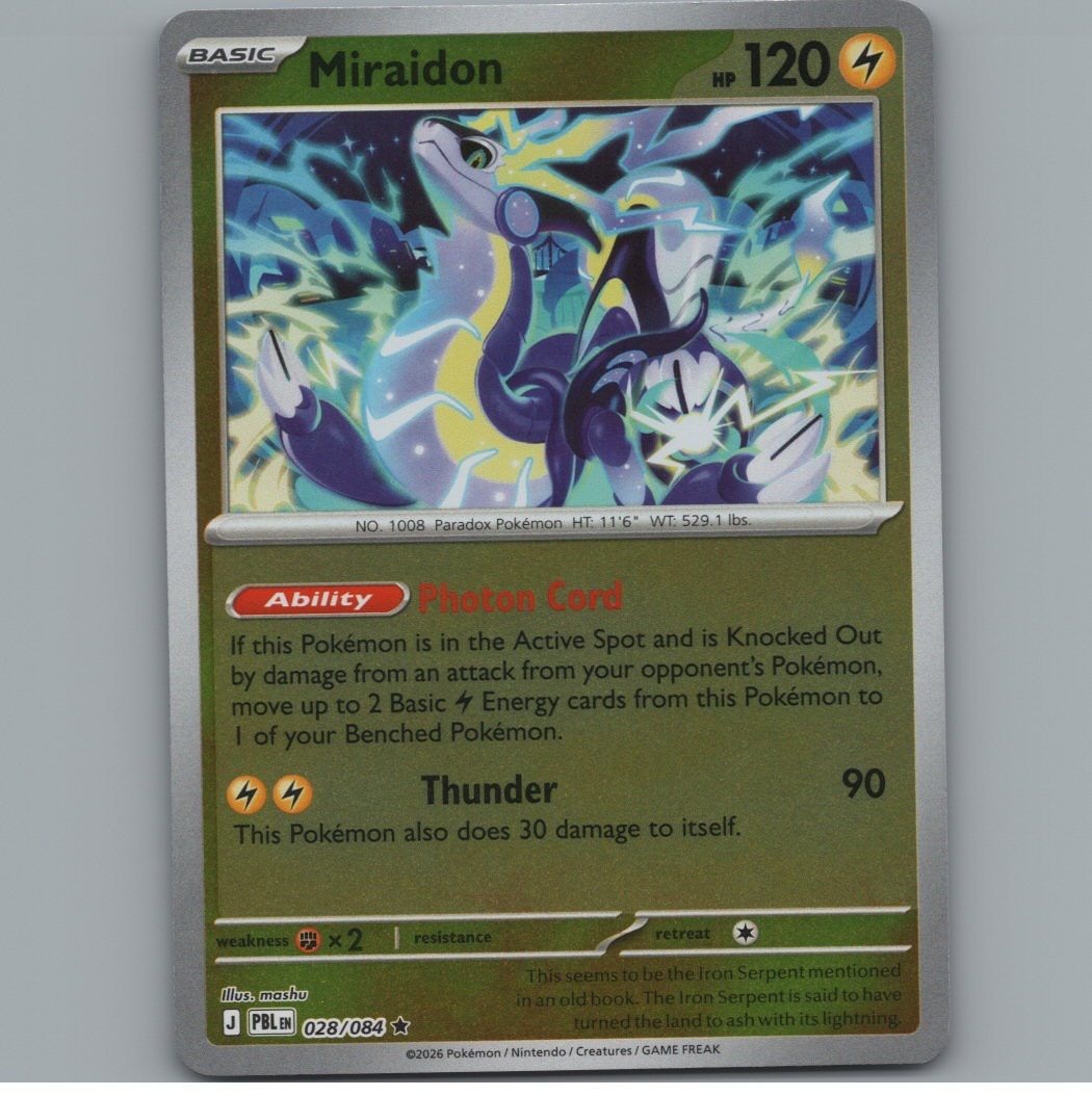 Miraidon - Pitch Black - #028 - Reverse Holo