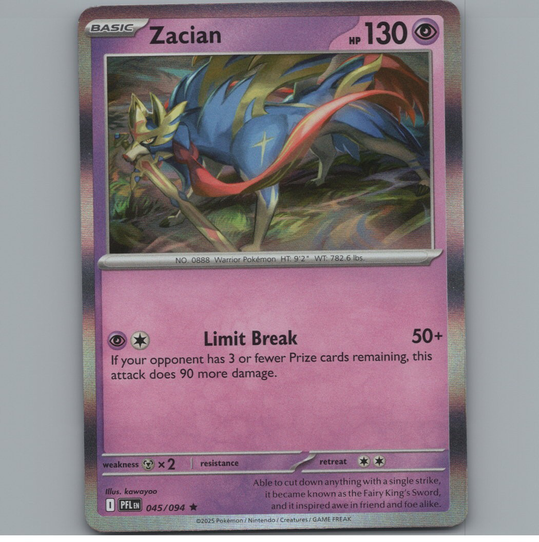 Zacian - Phantasmal Flames - #045 - Holofoil