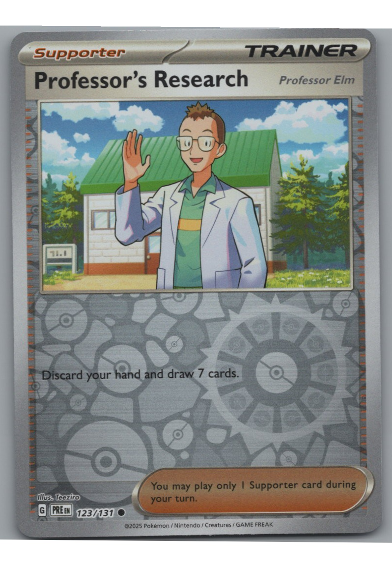 Professor's Research - Prismatic Evolutions - #123 - Reverse Holo